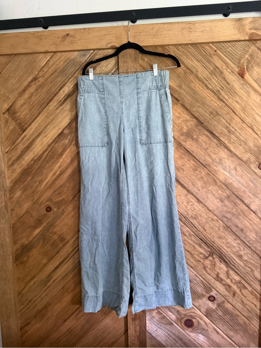 Free People Breezy Pull on Wide Leg Jeans S